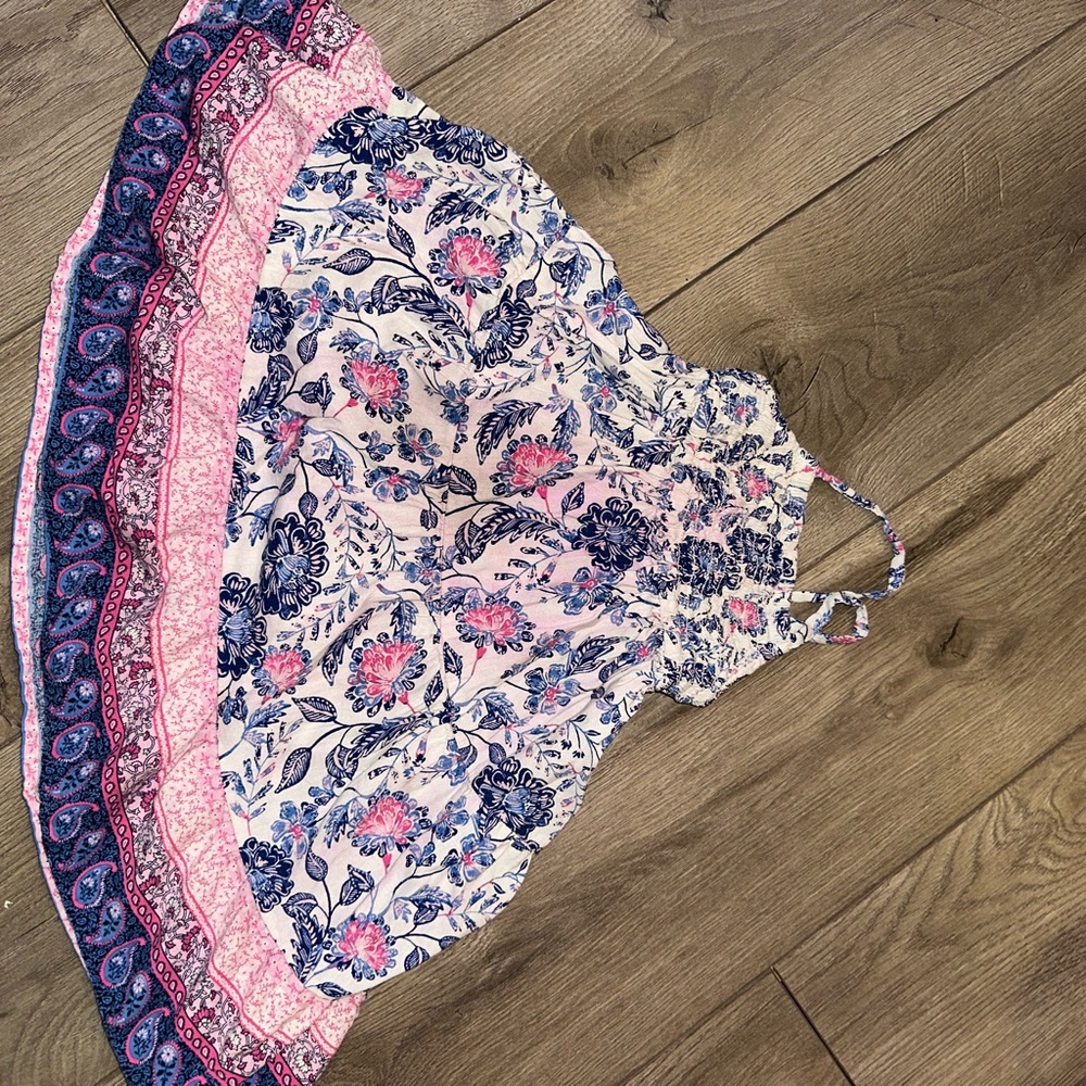 OshKosh B'gosh Floral Pink and Blue Casual Dress